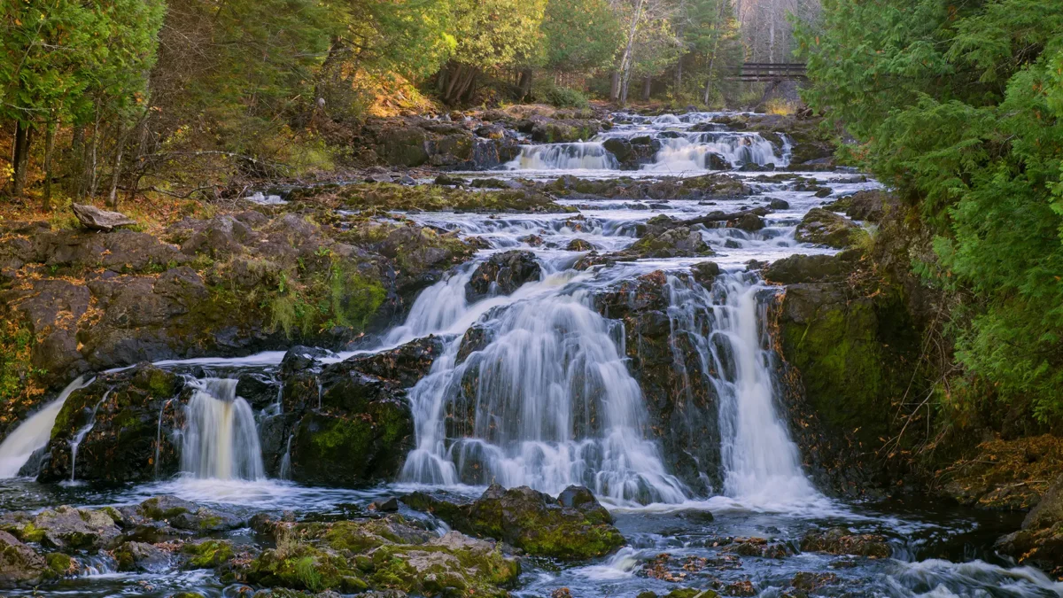 Cascading waterfalls