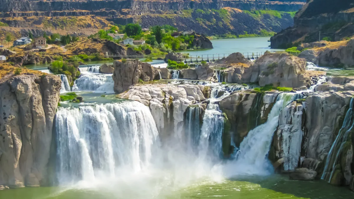 Aerial view of the Snake River, Idaho