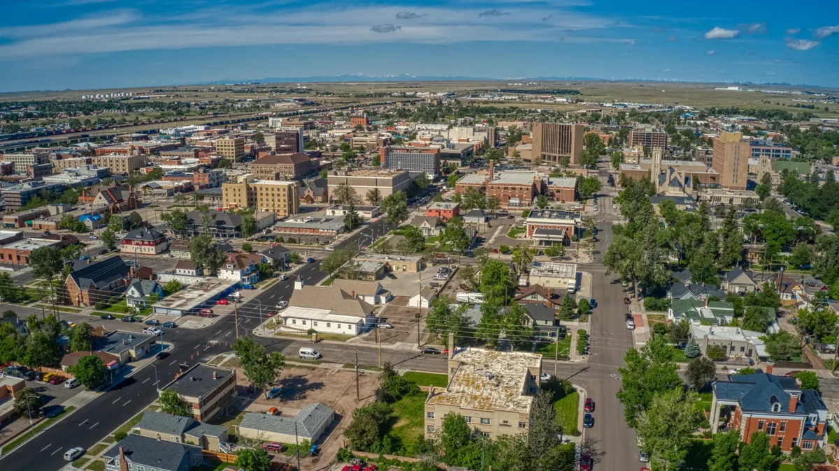Aerial View of Cheyenne, WY