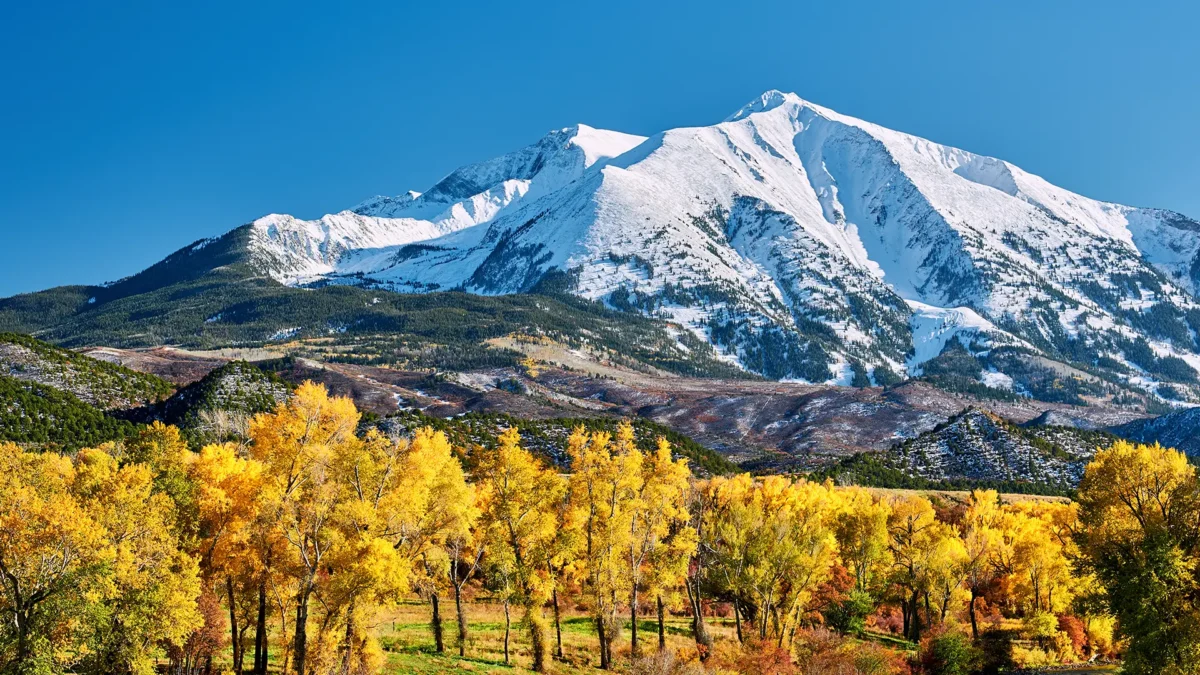 Mount Sopris autumn landscape