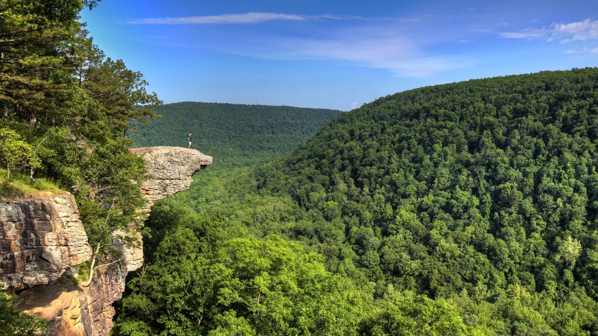 Hawksbill Crag in Arkansas