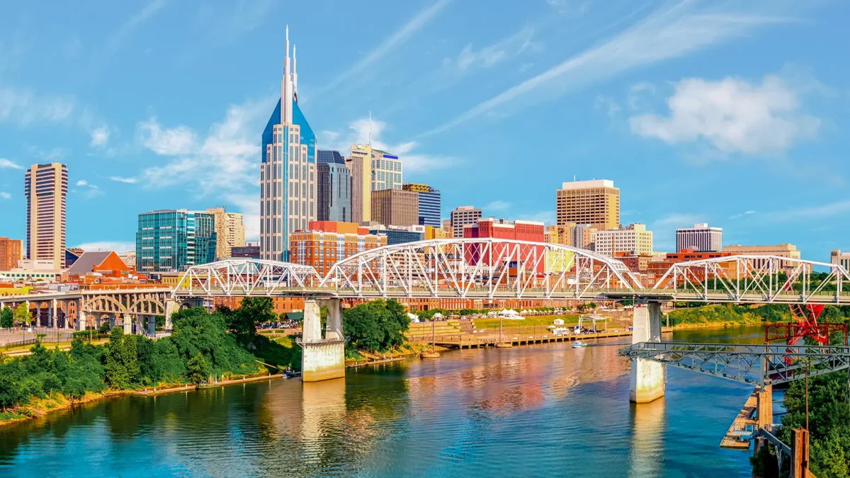 Scenic view of Nashville, the capital of Tennessee