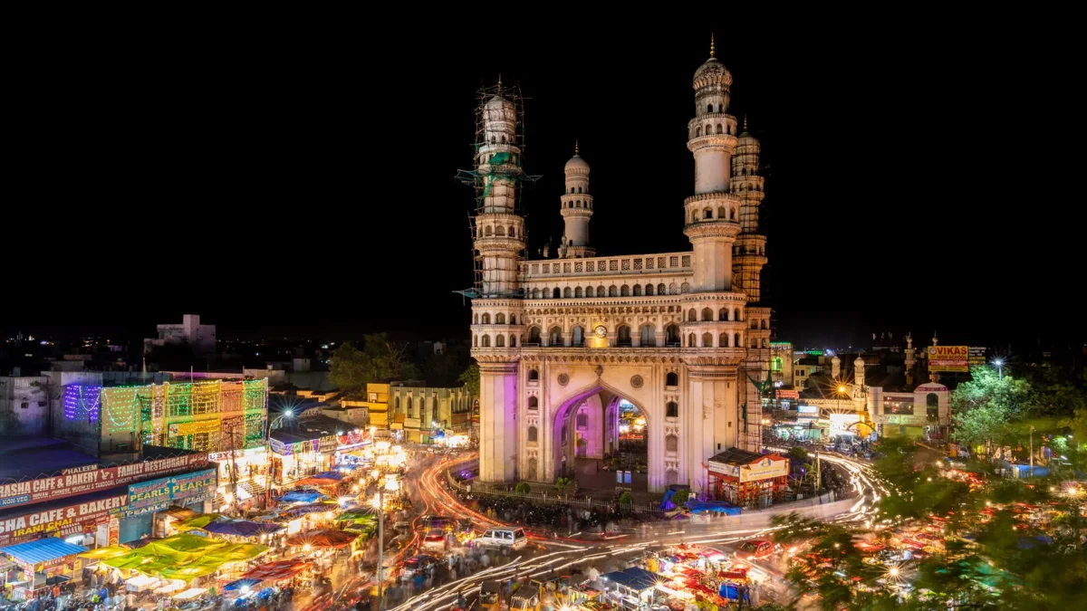 Charminar architecture in Hyderabad