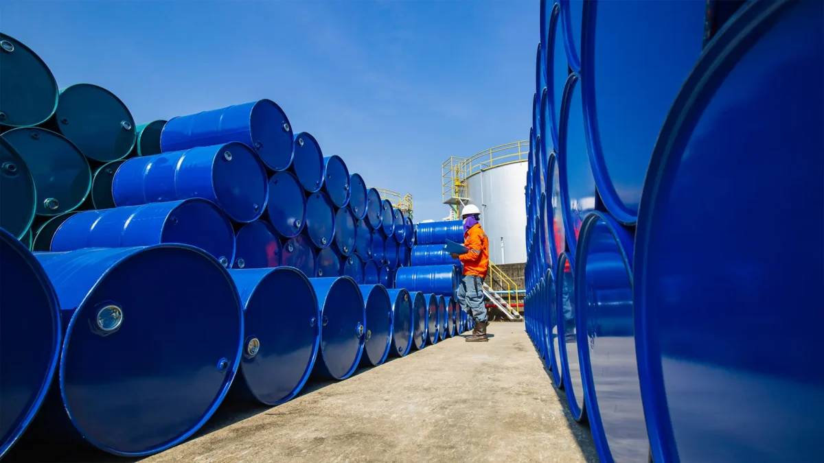 Inspection record drum oil stock barrels