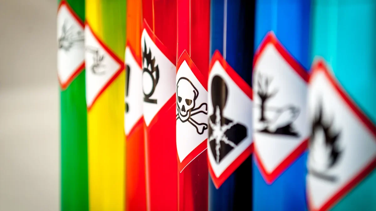 Chemical hazard pictograms toxic focus